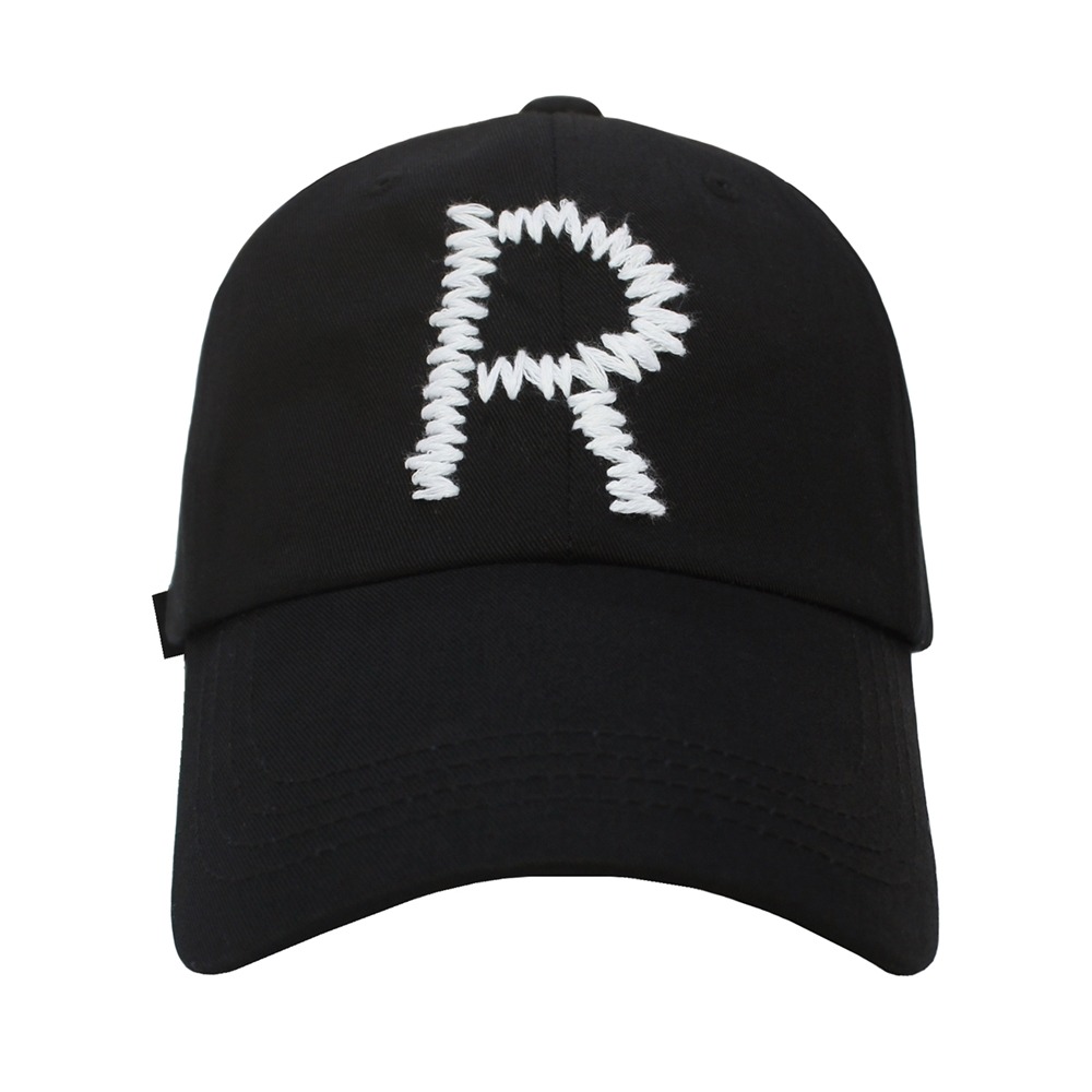 [런디에스] R logo overfit cap (black)