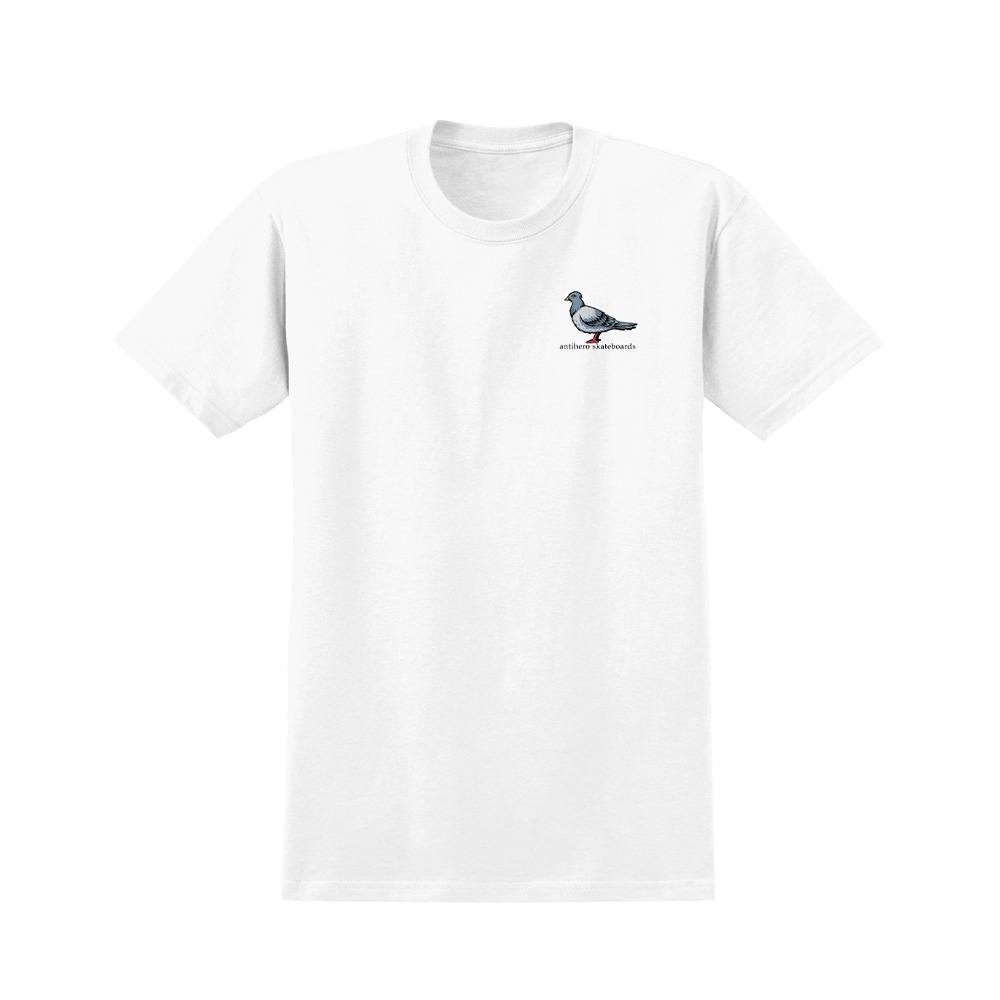 [안티히어로] LIL PIGEON S/S T-Shirt - WHITE (MULTI COLOR Print) 51020272B