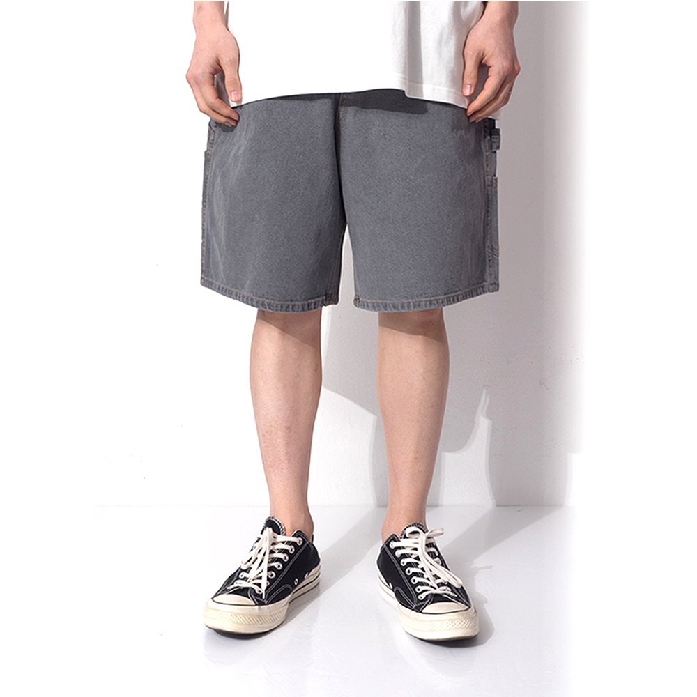 [큐티에잇] WA Denim Carpenter Shorts (Grey)
