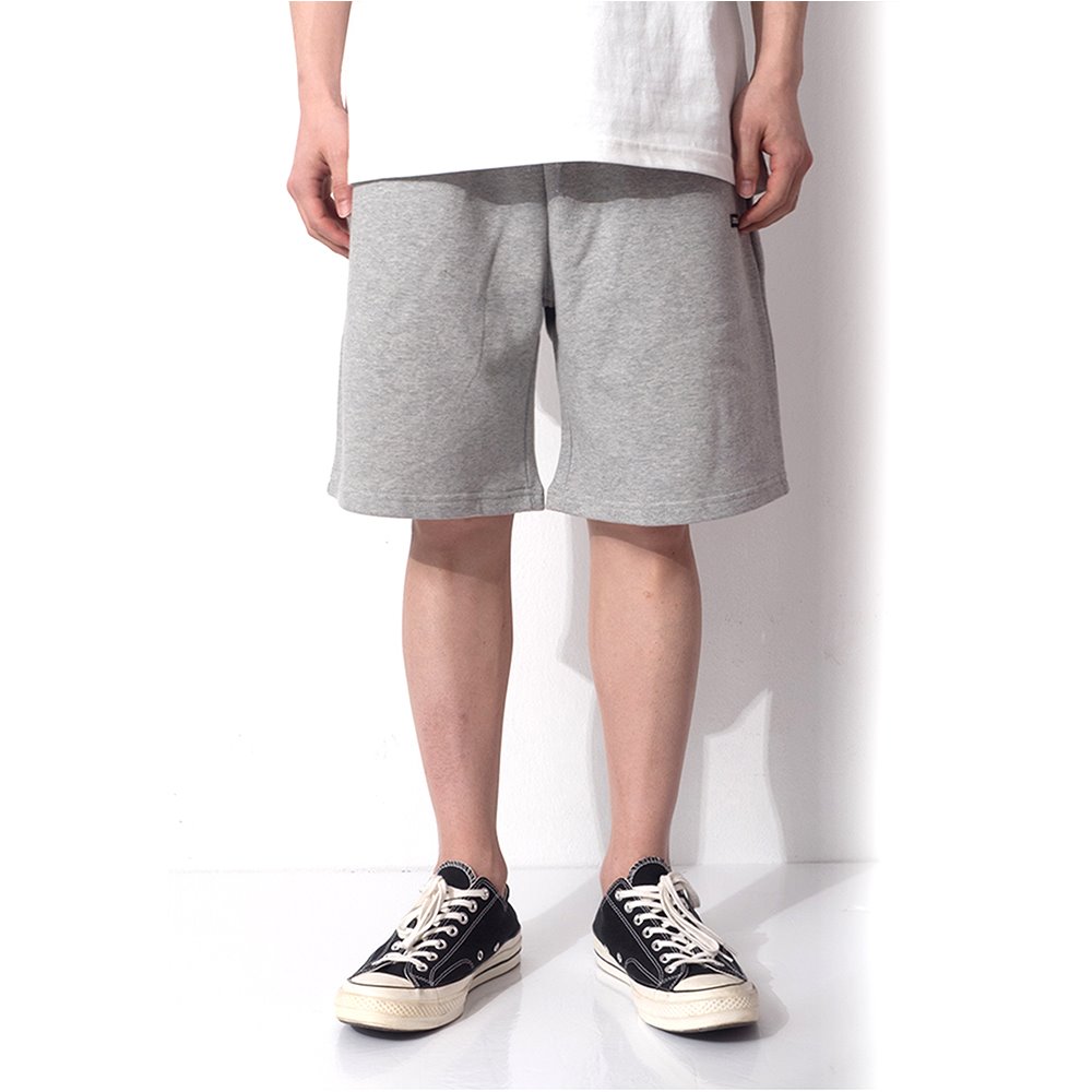 [큐티에잇] WA Mini Wappen Sweat Shorts (Grey)