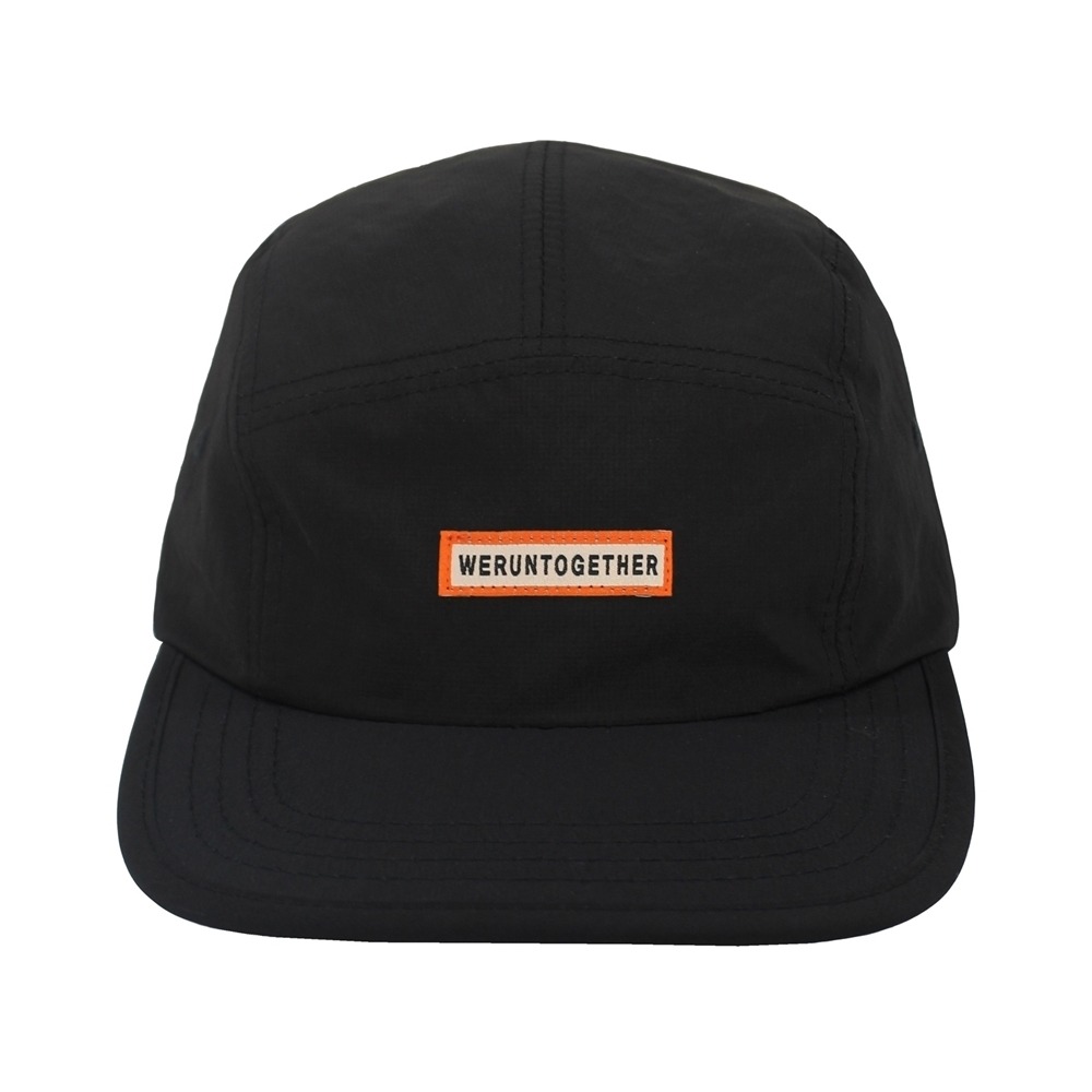 [런디에스] slogan camp cap (black)