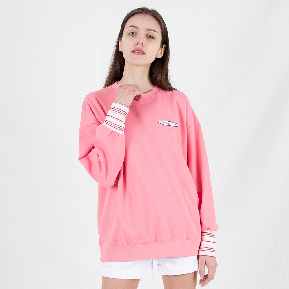 [토이에스트] logo sweat shirt pink