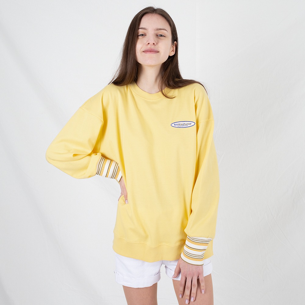 [토이에스트] logo sweat shirt yellow