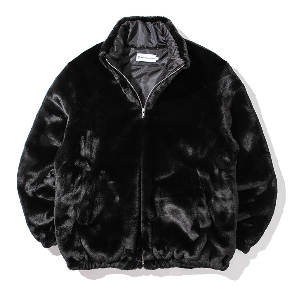 [킹아카이브]Heavy Fur Jacket 002 -Black